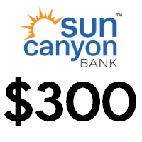 [AZ Only] Sun Canyon Bank $300 Checking Bonus